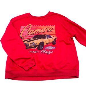 Chevrolet Camaro Sweatshirt XL Pink With Graphic Print By Hybrid Apparel